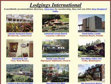 Tablet Screenshot of lodgingsinternational.com
